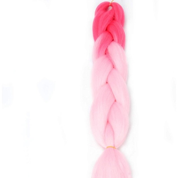 5 packs of Rose to pink ombré braiding hair *NWT*